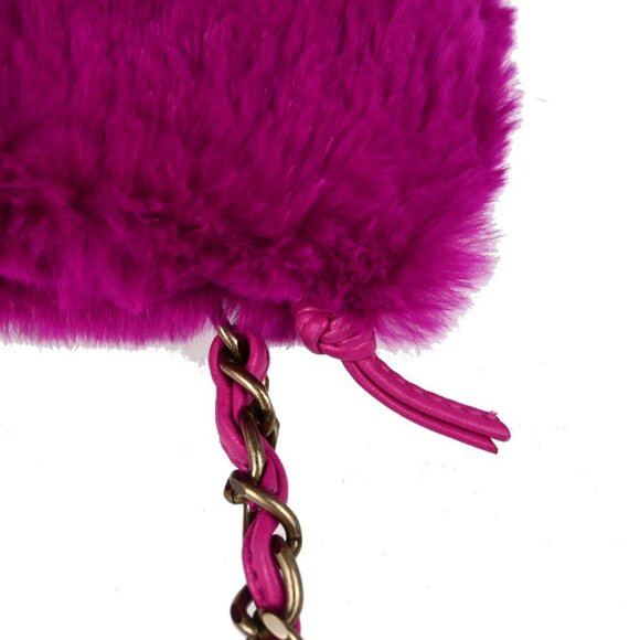 Chanel Purple Fur Lambskin Shoulder Bag 153380 - Picture 7 of 11